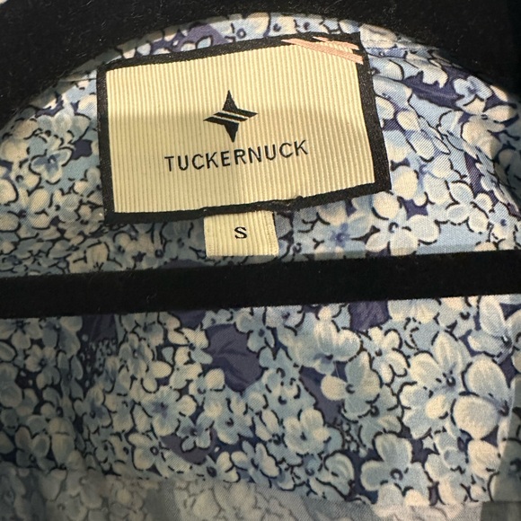 Tuckernuck Dresses & Skirts - Tuckernuck Floral Blue Shirt
